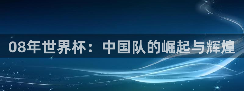 08年世界杯：中国队的崛起与辉煌